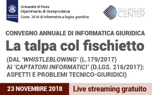 Convegno annuale di informatica giuridica - La talpa col fischietto